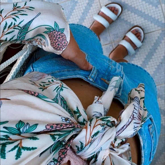 Mango croc effect sandals bloggers favorite